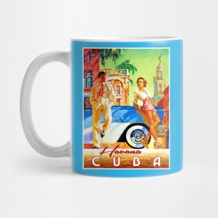 Havana Cuba Vintage Travel and Tourism Advertising Print Mug